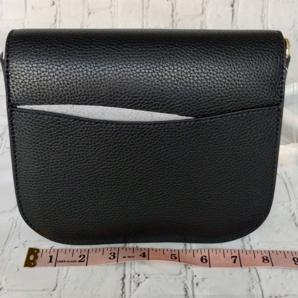 Michael Kors Emelia Small Saddle Leather Crossbody Bla… - Picture 4 of 9